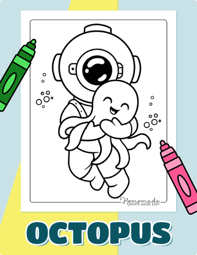 Octopus Coloring Pages