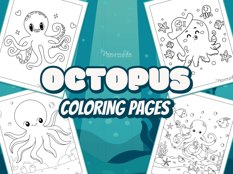 Free printable octopus coloring pages for kids