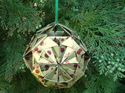 Origami Christmas Ornaments To Make With Photo Instructions