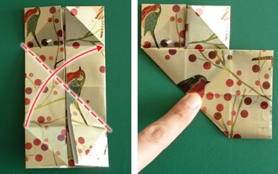 origami christmas ornaments step 5