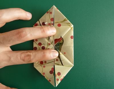 origami christmas ornaments step 7b