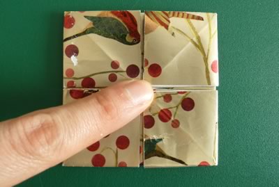 origami christmas ornaments step 8d