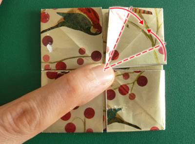 origami christmas ornaments step 9
