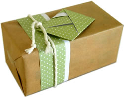 origami envelope gift tag