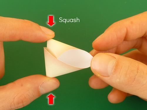 origami fortune cookie step 3d