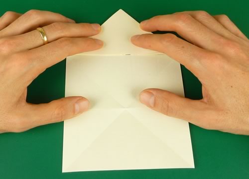 origami heart love note step 5b
