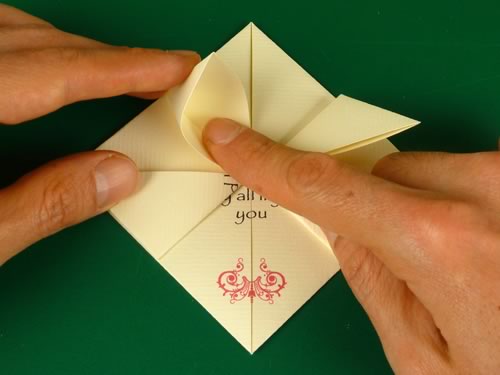 origami heart love note step 6b