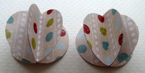 paper christmas decorations gluing