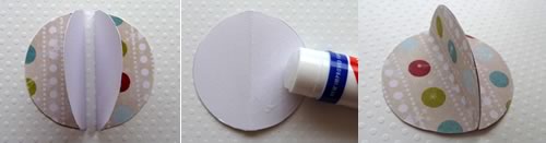 paper christmas decorations gluing