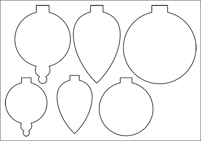 bauble templates for paper christmas decorations
