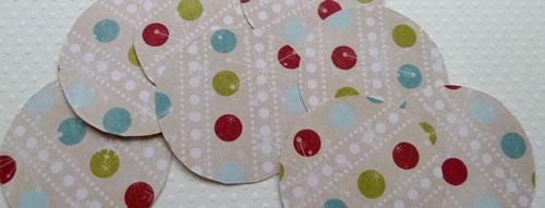 paper christmas decorations cut circles
