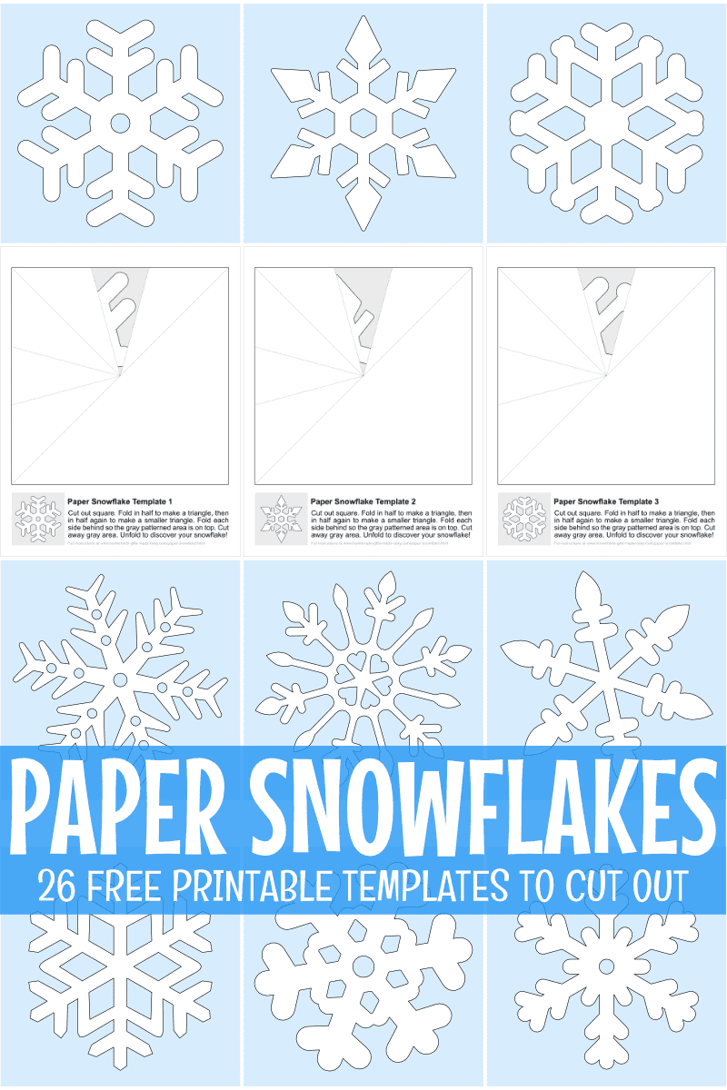 Paper Snowflake Cutouts