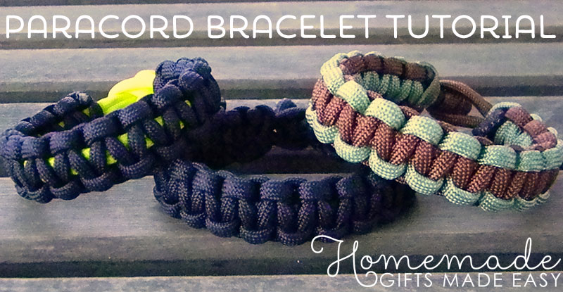 homemade birthday gift paracord bracelet
