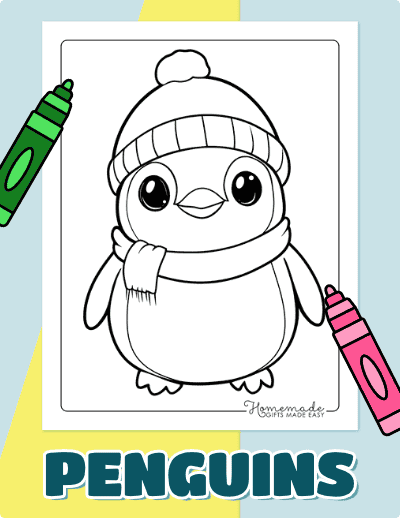 Penguin Coloring Pages