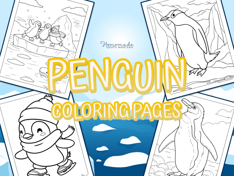 penguin coloring pages