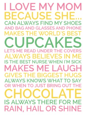 personalised poster preview
