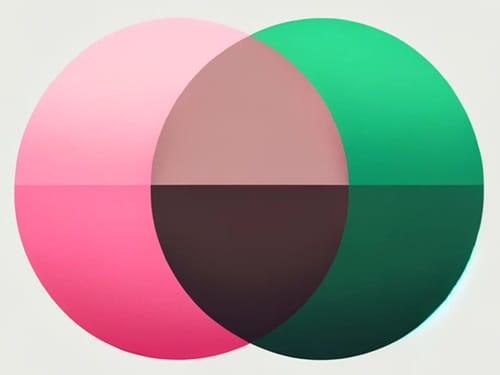 pink and green make brown venn diagram