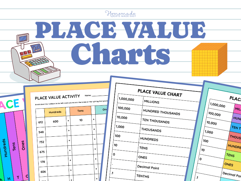 Place Value Chart wuth Decimals (Free PDF)