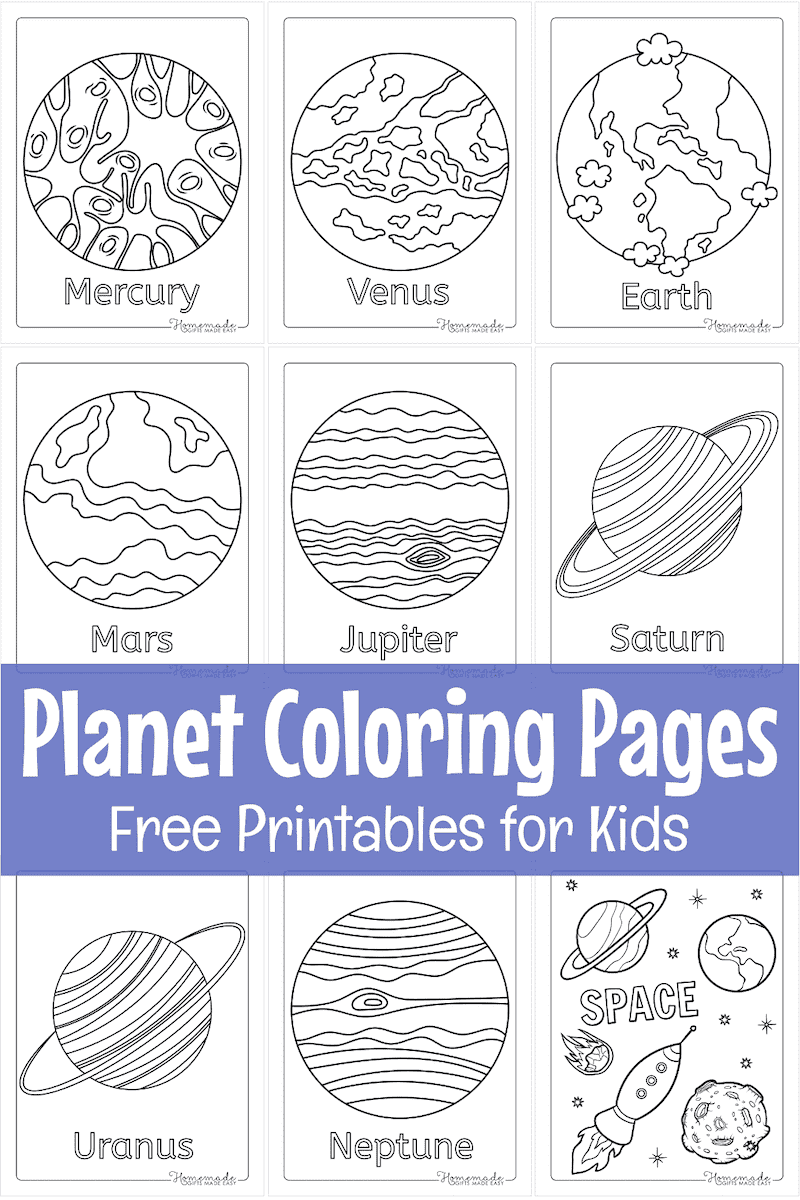 free printable planet coloring pages