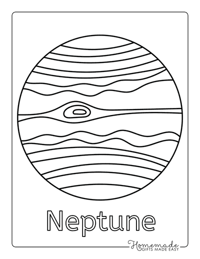 Planet Coloring Pages Neptune