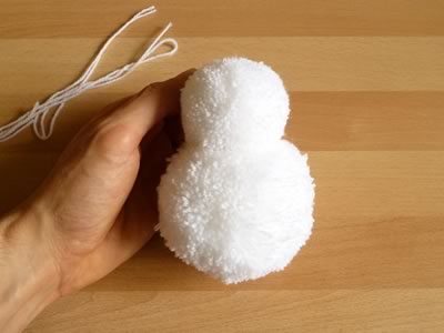 pom pom snowman christmas crafts step 2c