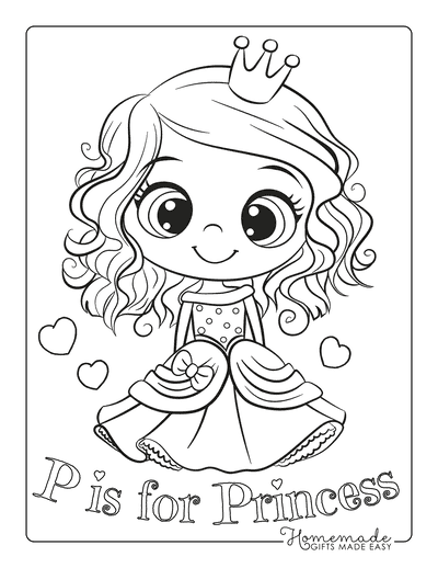 Princess Coloring Pages-23 Printable Pages