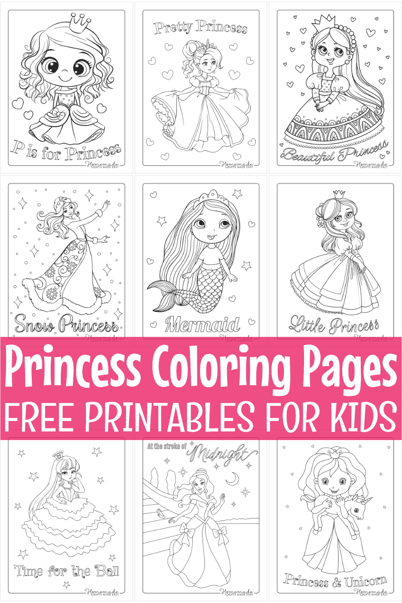 Disney Princess Coloring Pages – Free Printable Download