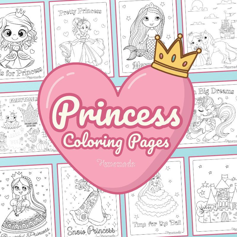 free printable princess coloring pages