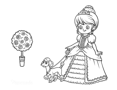 850 Coloring Pages Princess Dog  Latest