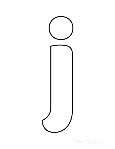 Printable Alphabet Letters Balloon Lowercase J