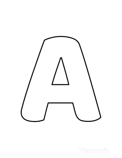 Printable Alphabet Letters Balloon Uppercase a