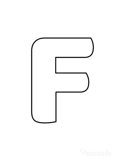 Printable Alphabet Letters Balloon Uppercase F