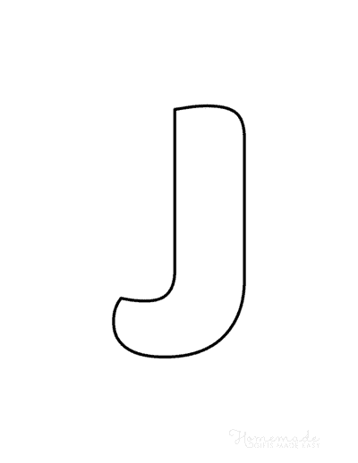 Printable Alphabet Letters Balloon Uppercase J