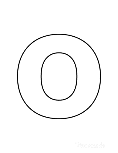 Printable Alphabet Letters Balloon Uppercase O