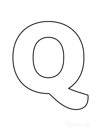 Printable Alphabet Letters Balloon Uppercase Q