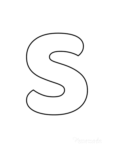 Printable Alphabet Letters Balloon Uppercase S