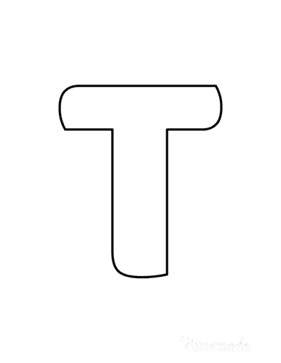 Printable Alphabet Letters Balloon Uppercase T