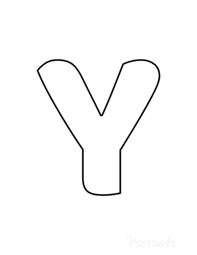 Printable Alphabet Letters Balloon Uppercase Y