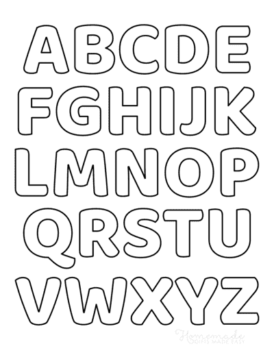 Free Printable Letters / Numbers Archives - Make Breaks  Free printable  letter templates, Free printable alphabet letters, Free printable letters