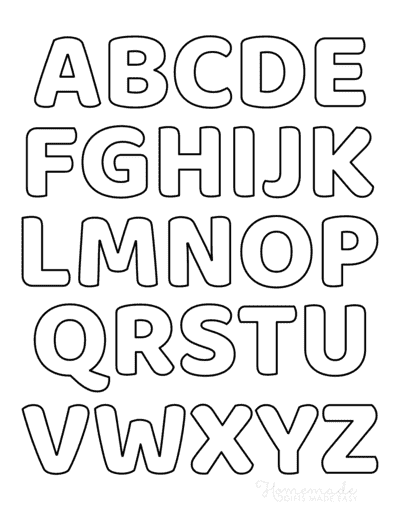 Alphabet Letters Template Printable Free A Fun And Educational 
