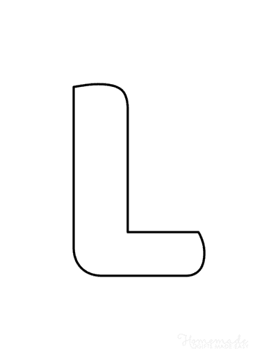 Printable Alphabet Letters Balloon Uppercase L