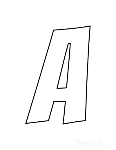 Free Printable Cartoon Letters Alphabet