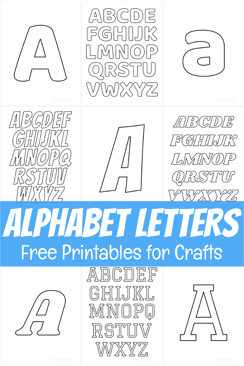 printable alphabet letters montage