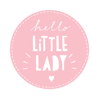 Printable Baby Cards Hello Little Lady Pink