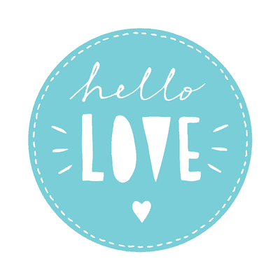 Printable Baby Cards Hello Love Blue