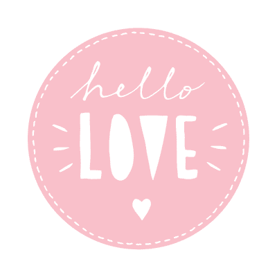 Printable Baby Cards Hello Love Pink