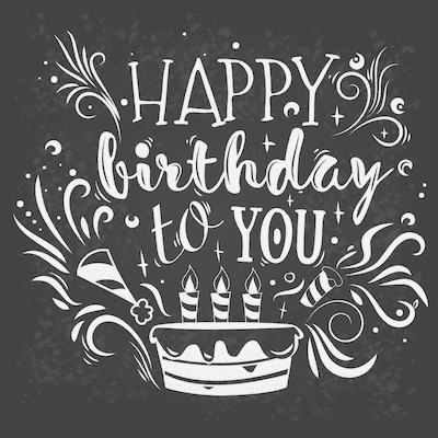 Printable Birthday Cards Chalkboard