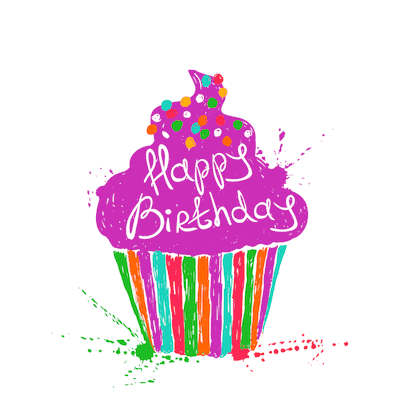 Printable Birthday Cards Cupcake Sprinkles