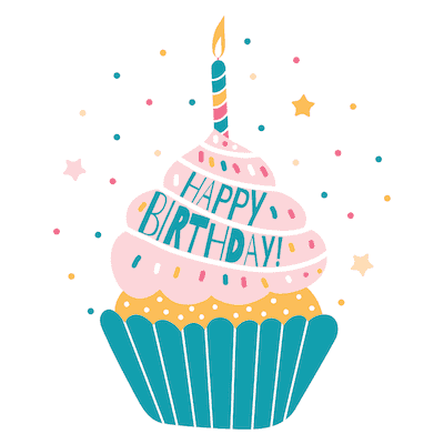 Printable Birthday Cards Cupcake Sprinkles Candle