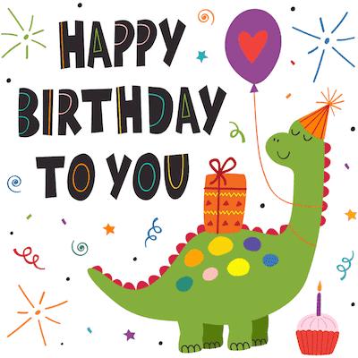 Printable Birthday Cards Dinosaur Party